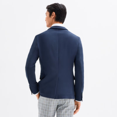 J. Ferrar Mens Knit Stretch Fabric Slim Fit Sport Coat