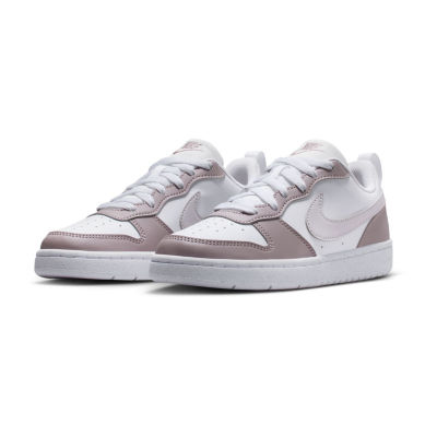 Nike Court Borough Low Big Kid Girls Sneakers, Color: White Plum