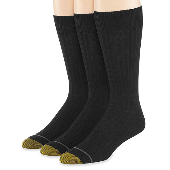 Gold Toe® 3-pk.  Dress Canterbury Crew Socks