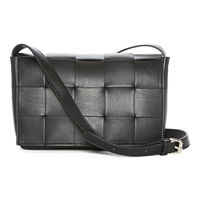 Worthington Woven Flap Crossbody Bag, One Size, Black
