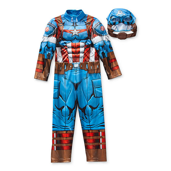 Disney Collection Captain America Roleplay Boys Costume