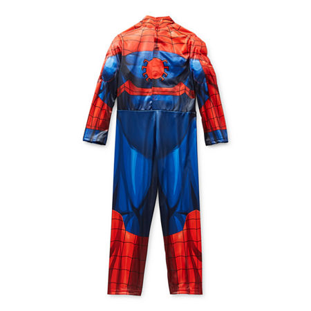 Disney Collection Spiderman Roleplay Boys Dress Up Costume, 5/6, Red