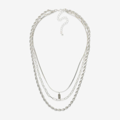 Mixit Hypoallergenic Silver Tone 20 Inch Snake Chain Necklace