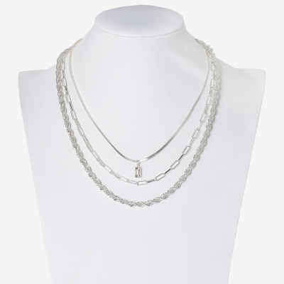 Mixit Hypoallergenic Silver Tone 20 Inch Snake Chain Necklace