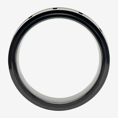 8mm Stainless Steel Black Band