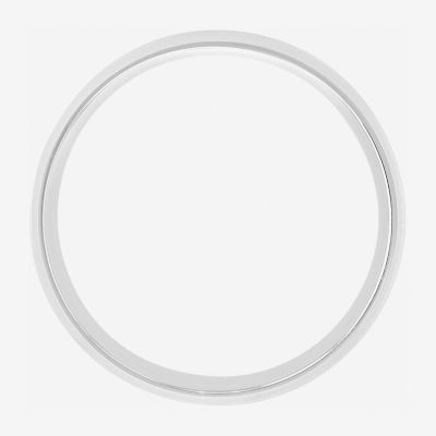 Mens 8MM 14K Gold Over Silver Sterling Silver Wedding Band