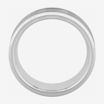 Tungsten Wedding Band, Mens 8mm