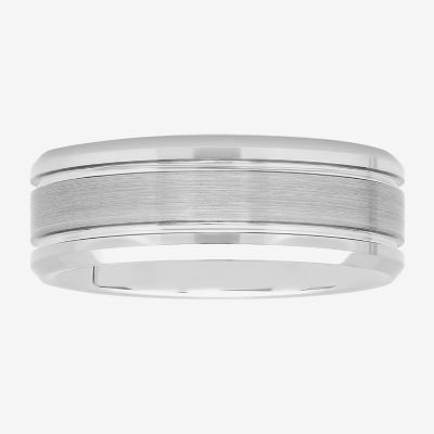 Tungsten Wedding Band, Mens 8mm