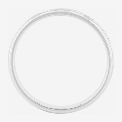  Womens 4mm Sterling Silver Wedding Band 