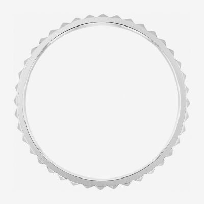 Womens 10K White Gold Wedding Band