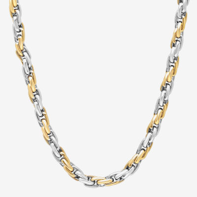 Mens Stainless Steel 24 Inch Link Chain Necklace