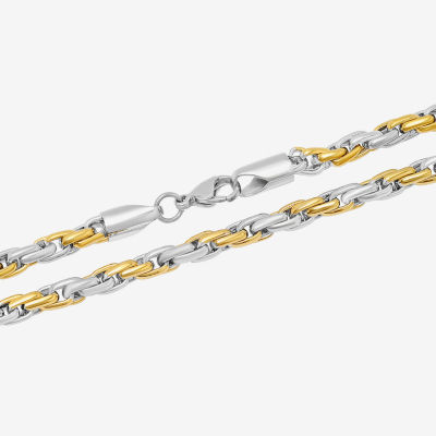 Stainless Steel Inch Solid Link Chain Necklace