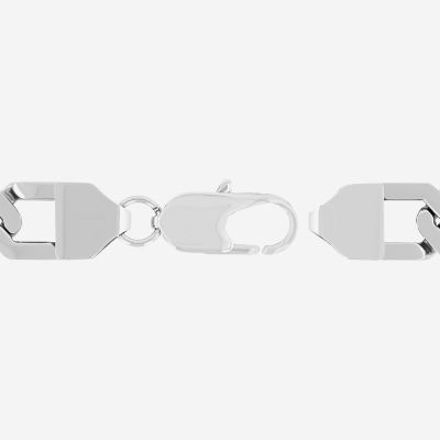 Stainless Steel 8 3/4 Inch Solid Link Bracelet