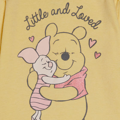 Disney Baby Girls Crew Neck Long Sleeve Winnie The Pooh Bodysuit