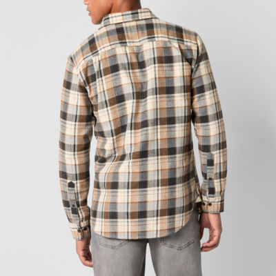 mutual weave Flannel Big and Tall Mens Regular Fit Long Sleeve Shirt