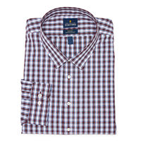 Stafford Smart Tech Mens Big & Tall Regular Fit Stretch Fabric Wrinkle Free Long Sleeve Dress Shirt, 19-19.5 38-39, Purple