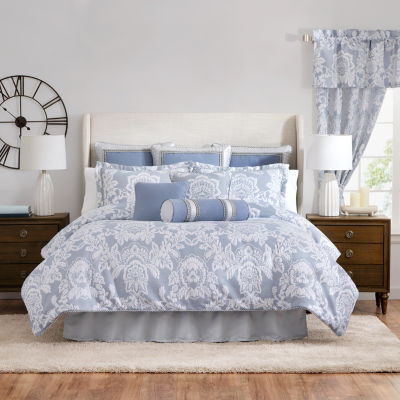 Rose Tree Floral Damask 4-pc. Midweight Reversible Comforter Set