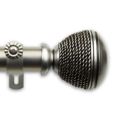 Rod Desyne Braided 1 IN Adjustable Curtain Rod