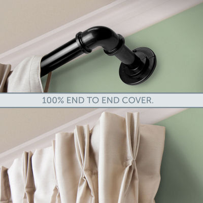 Rod Desyne Blackout Corner 1 Adjustable Curtain