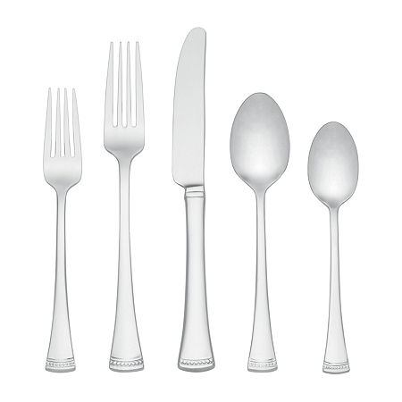 Lenox Portola 65-pc. 18/10 Stainless Steel Flatware Set, One Size, Silver