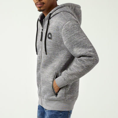 Akademiks Mens Long Sleeve Zipper Hoodie