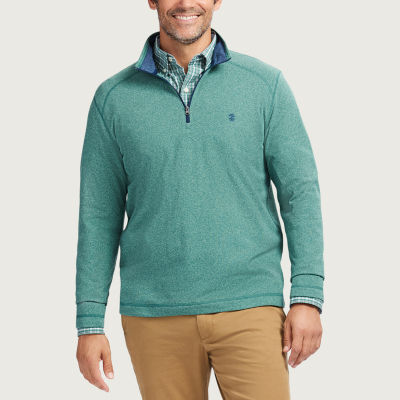 IZOD Microfleece Mens Long Sleeve Quarter-Zip Pullover