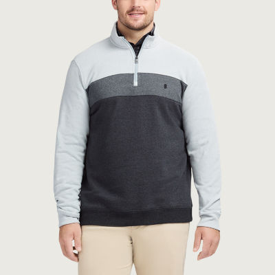 IZOD Big and Tall Mens Long Sleeve Quarter-Zip Pullover