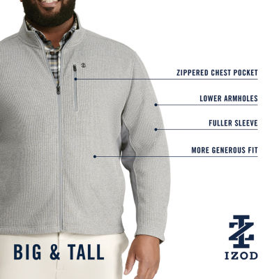 IZOD Mens Fleece Big and Tall Heavyweight Jacket