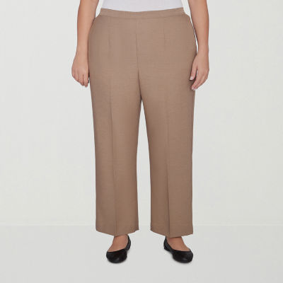 Alfred Dunner Emerald Isle Womens Straight Pull-On Pants