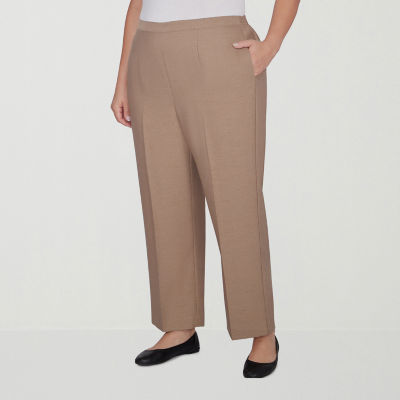 Alfred Dunner Emerald Isle Womens Straight Pull-On Pants