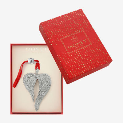 Monet Jewelry Silver Tone Christmas Ornament