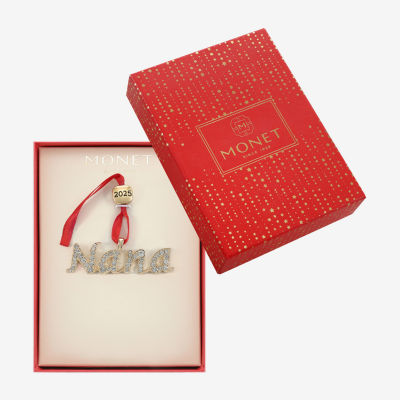 Monet Jewelry Gold Tone Nana Christmas Ornament