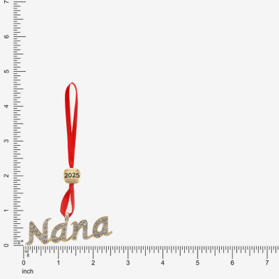 Monet Jewelry Gold Tone Nana Christmas Ornament