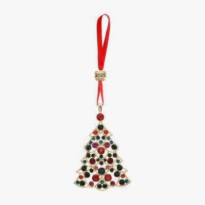 Monet Jewelry Gold Tone Christmas Tree Christmas Ornament