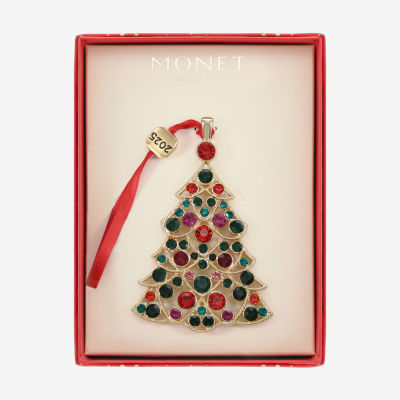 Monet Jewelry Gold Tone Christmas Tree Christmas Ornament