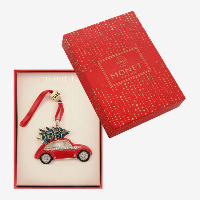 Monet Jewelry Gold Tone Christmas Tree Car Christmas Ornament