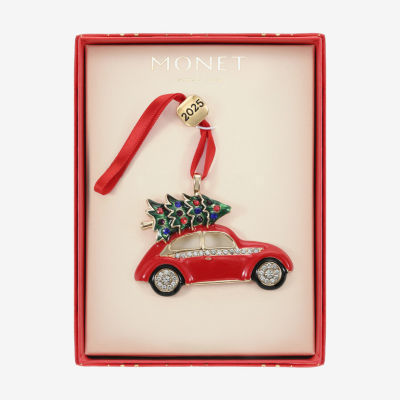 Monet Jewelry Gold Tone Christmas Tree Car Christmas Ornament
