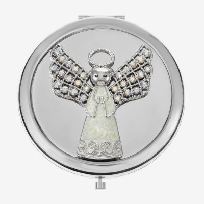 Monet Jewelry Silver Tone Silver Tone Angel Compact Mirror