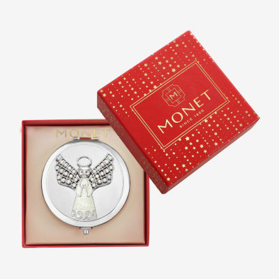 Monet Jewelry Silver Tone Silver Tone Angel Compact Mirror
