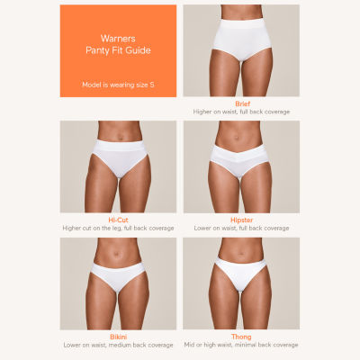Warners® No Pinching, No Problems® Dig-Free Comfort Waist Smooth and Seamless Hi-Cut RT5501P