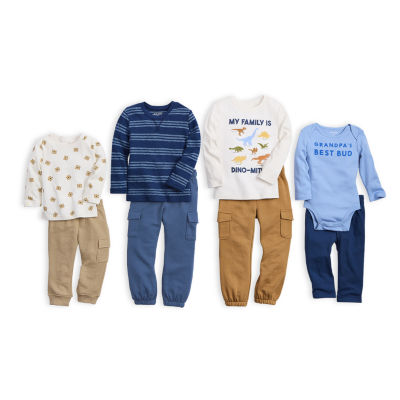 Okie Dokie Cargo Toddler & Little Boys Cuffed Regular Fit French Terry Jogger Pant
