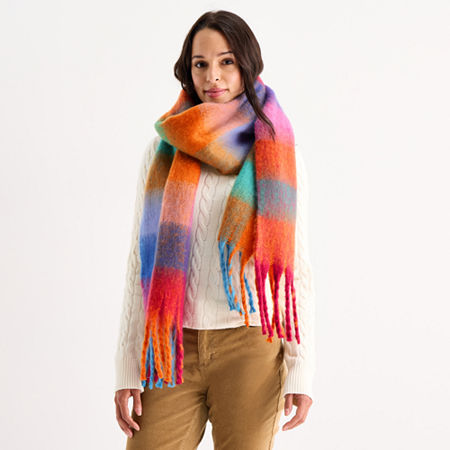 St. John's Bay Plaid Scarf In Multi