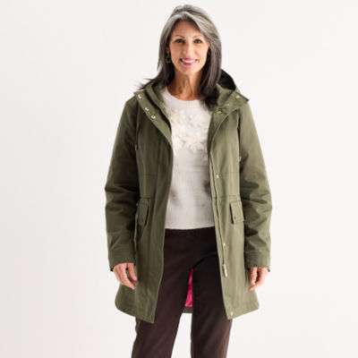 Liz Claiborne Womens Midweight Anorak JCPenney