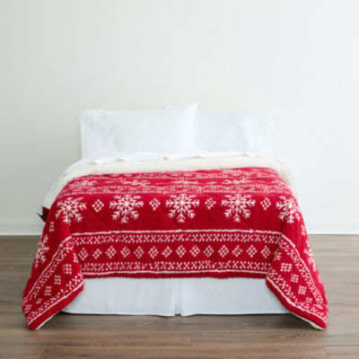 North Pole Trading Co. Sherpa Reversible Comforter