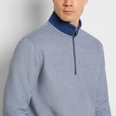 Van Heusen Essential Mens Long Sleeve Quarter-Zip Pullover Sweater