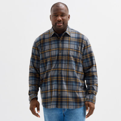 mutual weave Cozy Knit Mens Long Sleeve Classic Fit Big and Tall