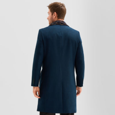Stafford Wool Blend With Scarf Mens Topcoat Coat