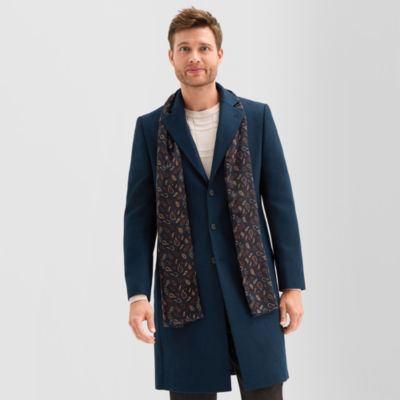 Stafford Wool Blend With Scarf Mens Topcoat Coat