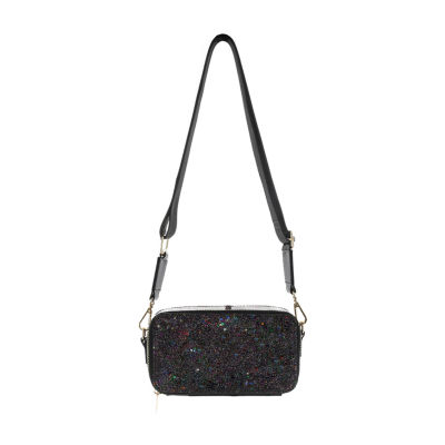 Olivia Miller Black Glitter Crossbody Bag Hamilton Place