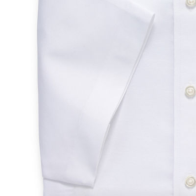 Stafford Mens Short Sleeve Wrinkle Free Oxford Button Down Collar Dress Shirt